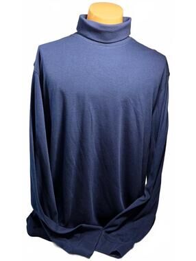 Croft & Barrow Extra Soft XXL Navy Blue Turtleneck Shirt